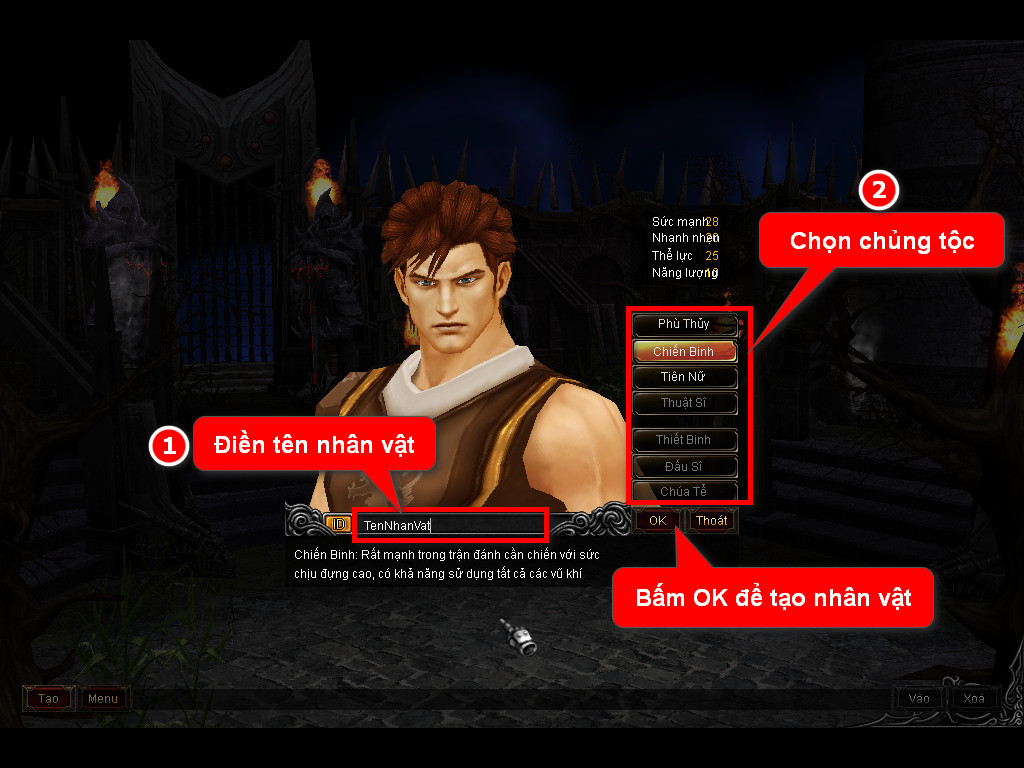 Chức năng chính của Game MU Võ Thần Chức năng chính của Game MU Võ Thần