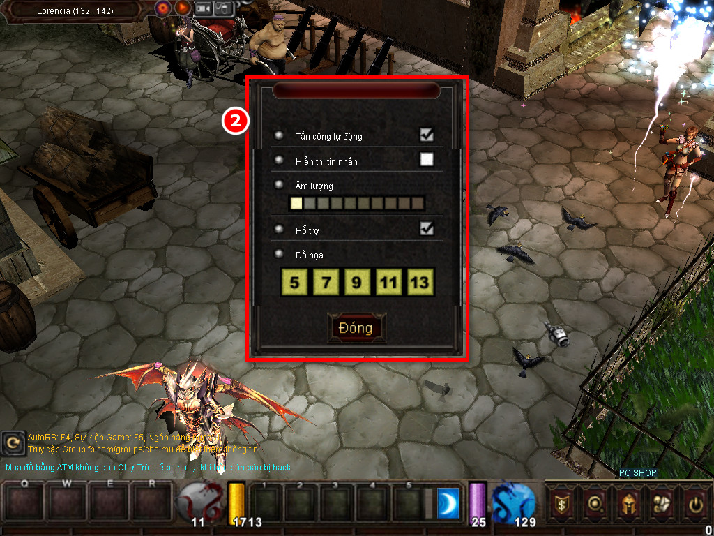 Chức năng chính của Game MU Võ Thần Chức năng chính của Game MU Võ Thần